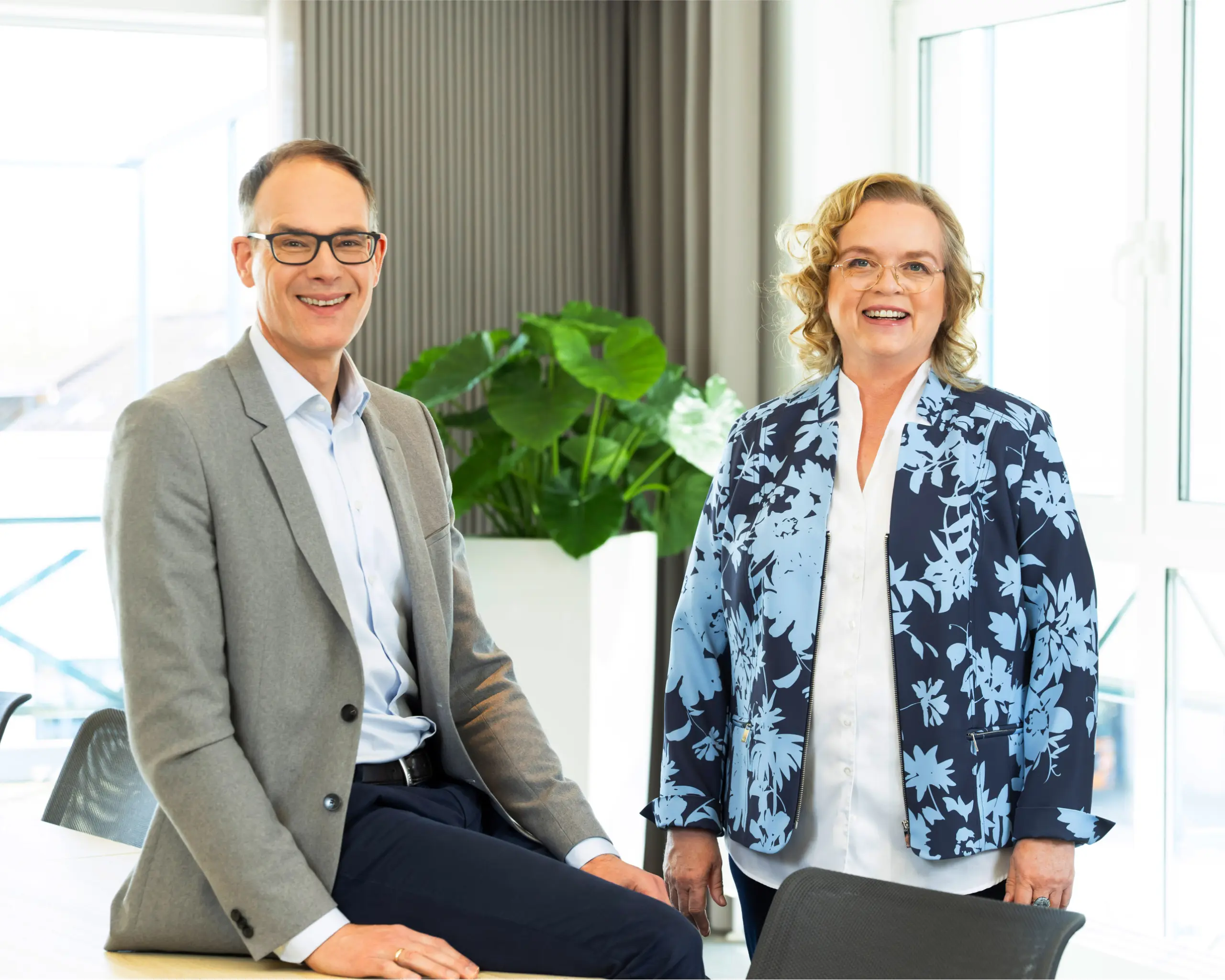 Doppelporträt von Ingo Schultz und Vera Steiner