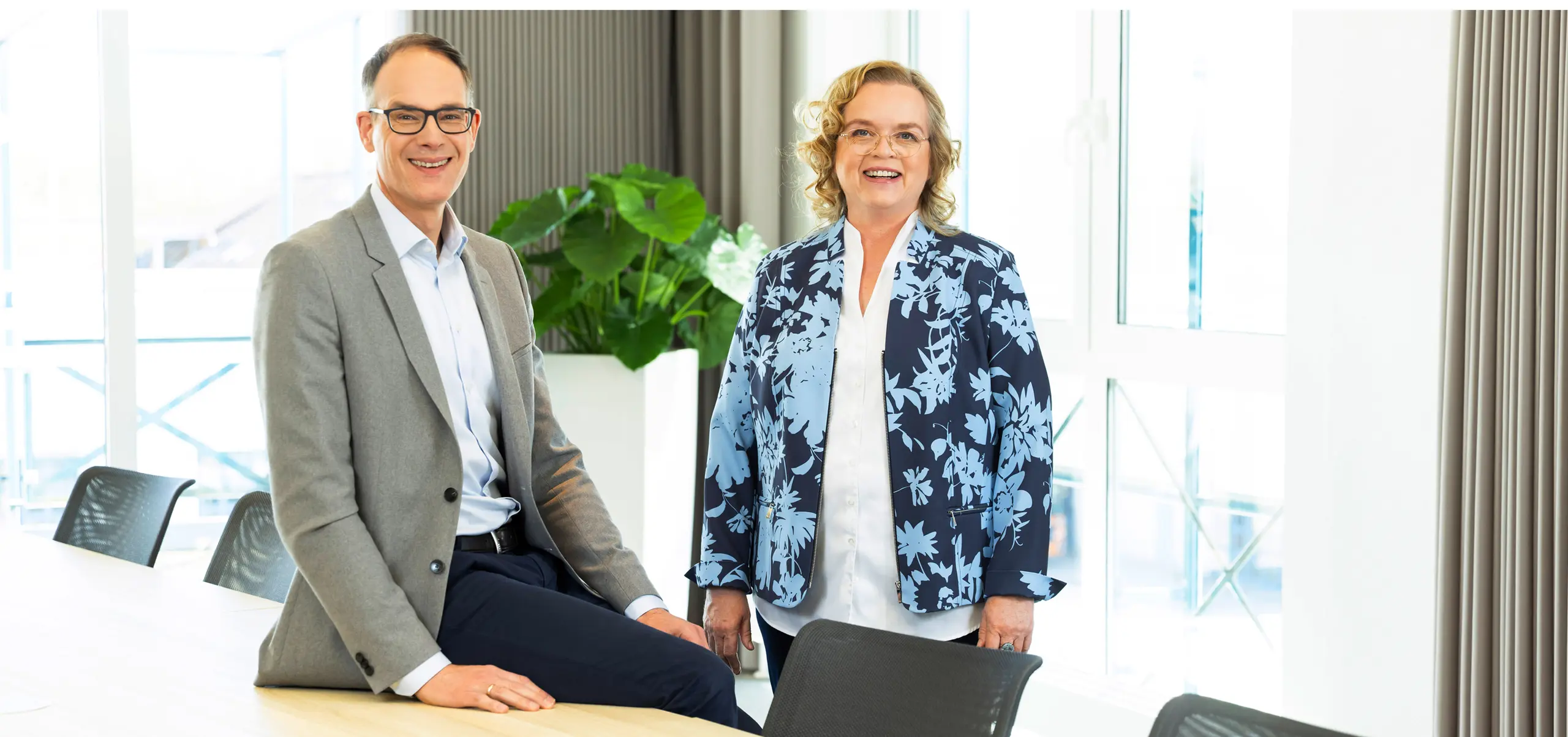 Doppelporträt von Ingo Schultz und Vera Steiner