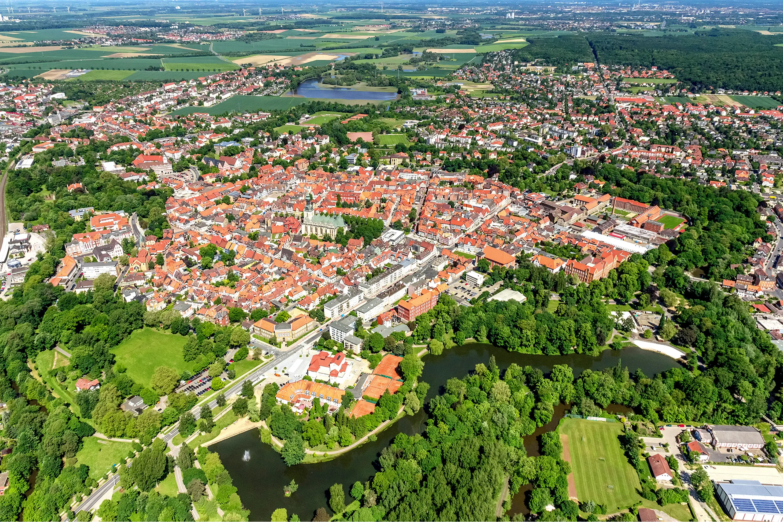 Luftbild von Wolfenbüttel